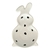 PETISQUEIRA DECORATIVA COELHO RIVIERA BOLAS PRETAS PU407T705- Cerâmica Luiz Salvador - comprar online