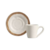 XICARA DE CAFE C/ PIRES BEGE C/ FILETE AMASSADA - CONJ 2 UNIDADES - comprar online