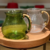JARRA BUBBLE DE VIDRO COM BAMBU - 1,5L - TRANSPARENTE - Casadellas Home & Table