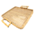 BANDEJA QUADRADA JUNCO E VIDRO C/ ALÇA DE BAMBU 29x29 na internet