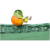CESTA BAGUETE VIME P VERDE MUSGO C/ LARANJA - Casadellas Home & Table