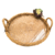 BANDEJA REDONDA EM VIME NATURAL C/DET. EM CERÂMICA - comprar online