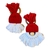 Cj c/ 4und Porta Guardanapo Papai Noel Macrame