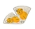CONJ 02 PRATOS FATIA PIZZA SICILIA C. 22,5 x L. 22,5 x A. 1,5 cm