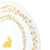 APOIO ORN.GD RASO OVAL RIVIERA BRANCO C/ DOURADO -CJ C/ 2 UND na internet