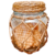 Pote de Vidro Vime P Caramelo