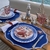 Jogo Provence Oval Tela AZUL Chinês c/ bordado branco - comprar online