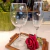 Taça para Vinho Colibri Crystal Bohemia, Coração branco pintado à mão. - comprar online