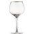 Taça p/ vinho artesanal Palermo incolor c/ borda dourada - comprar online