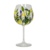 Taça para Gin Tônica Colibri Crystal Bohemia, Lavanda pintadas à mão.