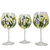 Taça para Gin Tônica Colibri Crystal Bohemia, Lavanda pintadas à mão. - comprar online