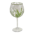 Taça para Gin Tônica Colibri Crystal Bohemia, Flores Lirios da Serra pintadas à mão.