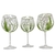 Taça para Gin Tônica Colibri Crystal Bohemia, Flores Lirios da Serra pintadas à mão. - comprar online