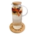JARRA DE VIDRO COM TAMPA DE BAMBU 1,2L - NATURAL