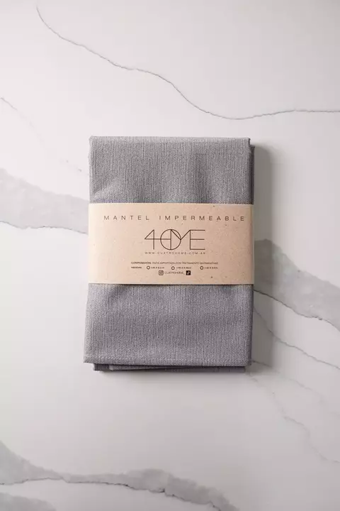 Mantel Rafia Impermeable Gris Claro – 140 x 200 cm - comprar online