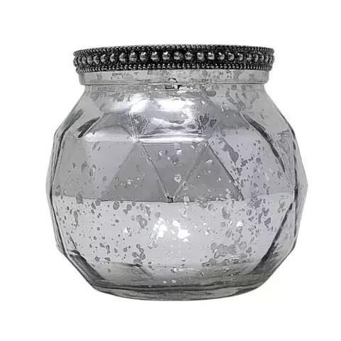 Frasco de vidrio plata