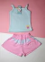 Conjunto Power rosa
