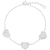Pulseira 3 Corações Shine Cravejados - comprar online