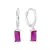 Argolinha Retângulo Pink - comprar online