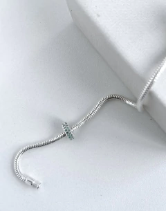 Berloque Separador Cravejado Zircônia Colorida Prata 925 - loja online