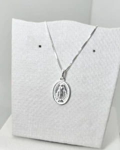 COLAR NOSSA SENHORA DAS GRAÇAS E MEDALHA MILAGROSA