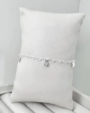 Pulseira pingentes corações-18cm