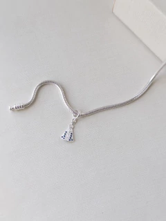 Berloque Nossa Senhora Aparecida Cravejado Manto Azul 1 face Prata 925 na internet