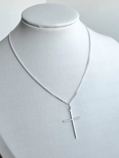 Colar com Crucifixo Corrente Grumezinha-60cm