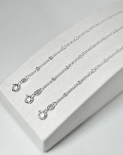 Pulseira em Prata 925 Elos trabalhados-18cm - comprar online