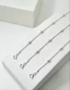 PULSEIRA BOLINHAS DIAMANTADAS 18CM