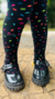Meia- Calça Confete Preta - comprar online