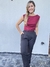 MUSCULOSA GAMUZA CON CUELLO BOTE Y FRUNCE LATERAL en internet