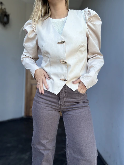 JEANS WIDE LEG BEA CHOCO