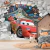 Papel de Parede Aventura de Carros Animados com Efeito 3D