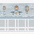 Papel de Parede Ursinho Aviador com Balões e Estrelas - Fofo Decor
