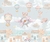 Papel de Parede Infantil Ursinhos Aviadores com Balões e Aviões - comprar online