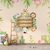 Papel de Parede Safari Infantil com Animais e Moldura Tropical - Fofo Decor
