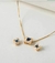 CONJUNTO DE COLAR E BRINCOS COM PINGENTE QUADRADO CRAVEJADO COM MINI ZIRCÔNIAS AZUL FOLHEADO EM OURO 18K