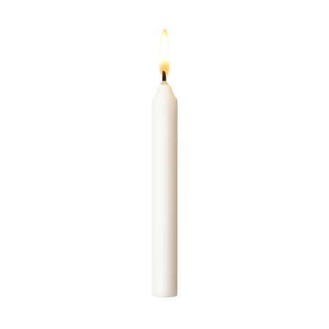 Vela Palito 18cm Branca - comprar online