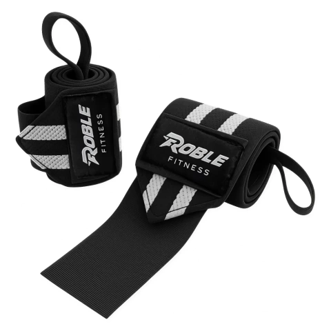 Muñequeras Gym Elastica Con Anclaje Dedo Velcro Par - comprar online