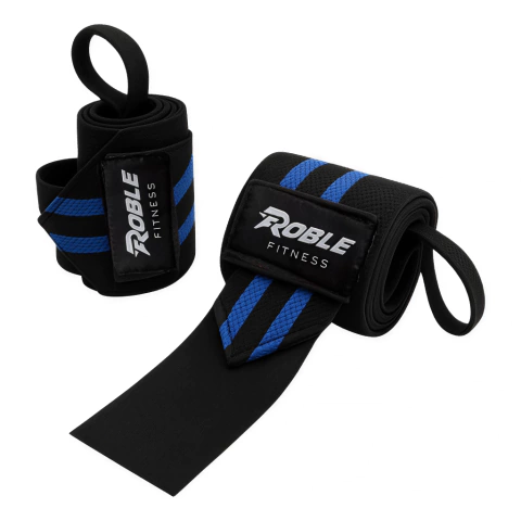 Muñequeras Gym Elastica Con Anclaje Dedo Velcro Par en internet