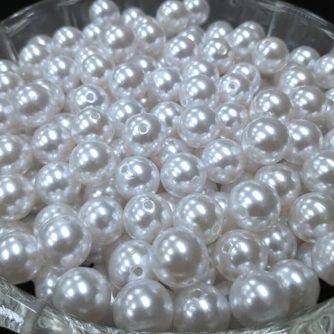 Pérola Inteira ABS CLR 12mm 500g