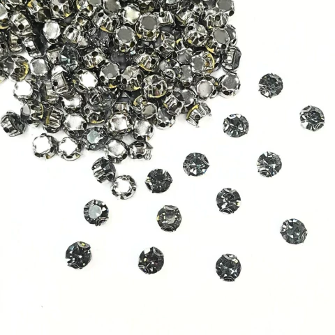 Chaton de Vidro Engrampado Redondo ss35 (7mm) 1.440 unidades