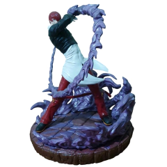 Estátua do Iori Iagami em Impressão 3D, Pintura à Mão, 17cm de Altura