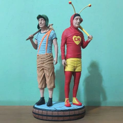 Chaves e Chapolin Impressão 3D, Pintura à Mão, 30cm de Altura - comprar online