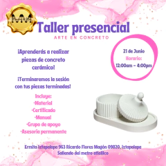 CURSO PRESENCIAL - ARTE EN CONCRETO - comprar en línea