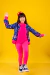 Conjunto Bomber Lápis com legging rosa na internet