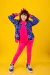 Conjunto Bomber Lápis com legging rosa