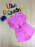 Conjunto Babado Rosa