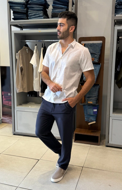 Pantalón Horizonte sastrero Azul - Bolton - comprar online